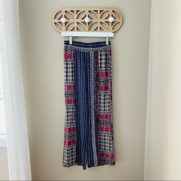 Lucy Love Pull On Pants Red/Blue Sz XS - Picture 1 of 8